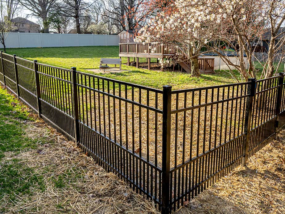 Aluminum pet fencing in Stafford Texas