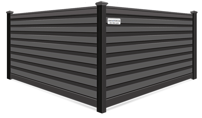 Charcoal Black Trex composite fence contractor in Stafford Texas