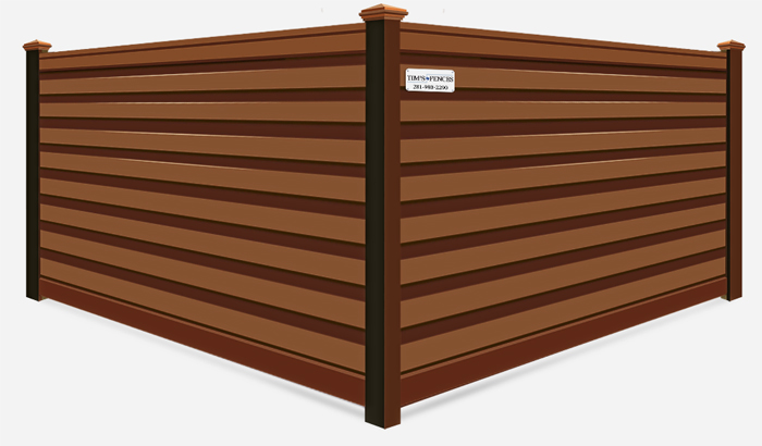 Saddle Horizontal Trex composite fence contractor in Stafford Texas