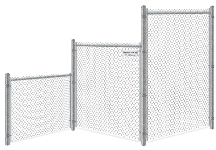 Chain Link fence height options Stafford Texas