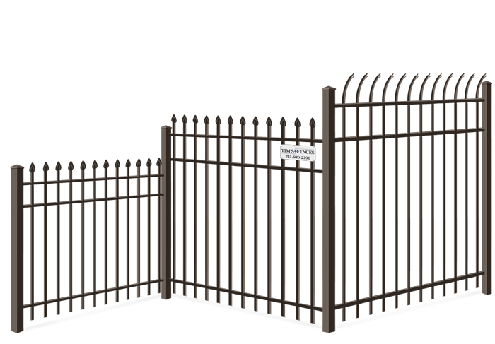 Commercial Steel fence height options Stafford Texas