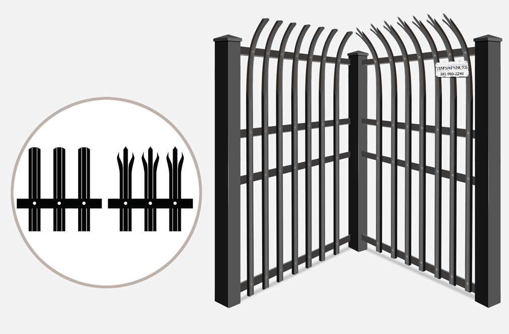 High security metal fence features Stafford Texas