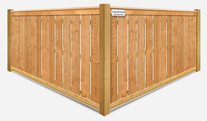 Semi-privacy wood fence company in Stafford Texas