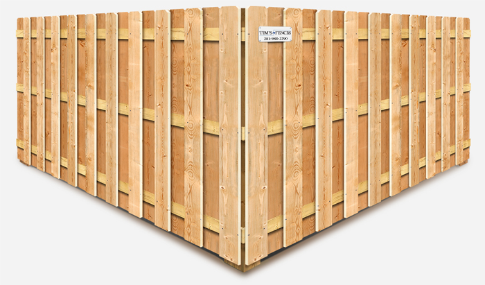 Shadowbox wood fence company in Stafford Texas