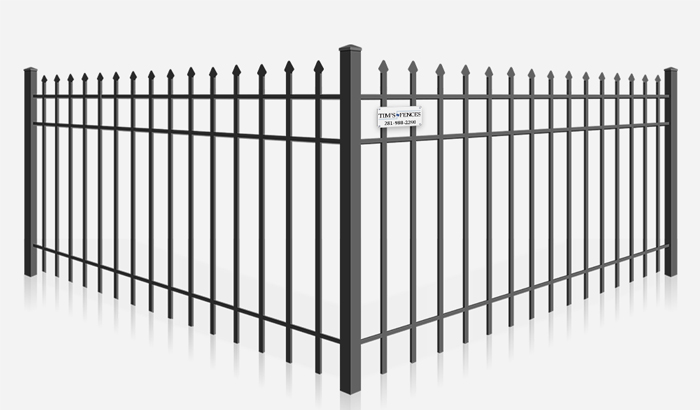 Spear top decorative steel fence company - Stafford Texas