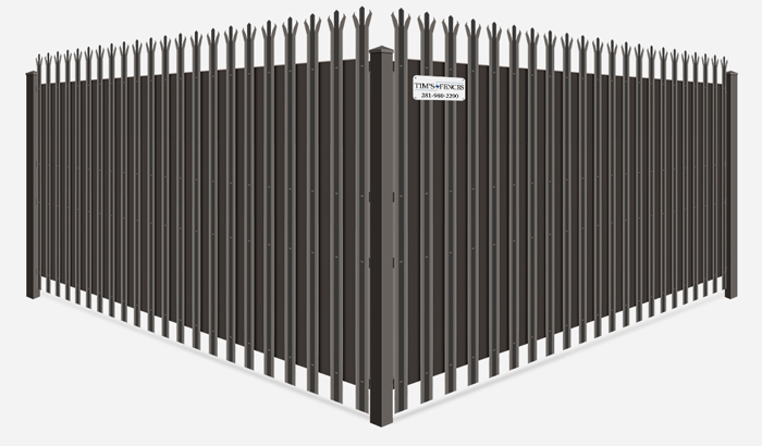 Decorative commercial ornamental iron fence contractor in Stafford Texas