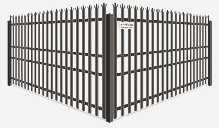 Decorative commercial ornamental iron fence company in Stafford Texas