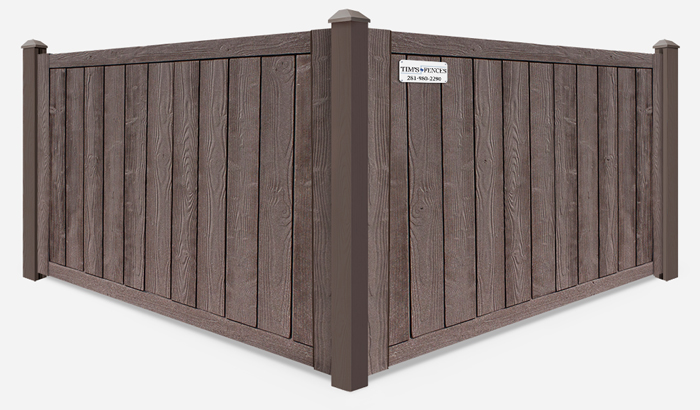 Walnut Trex composite fence contractor in Stafford Texas