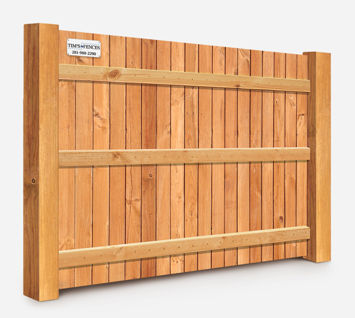 Wood fence features popular with Stafford Texas homeowners