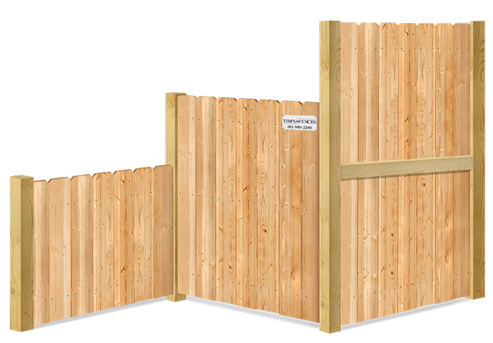 Wood fence height options Stafford Texas