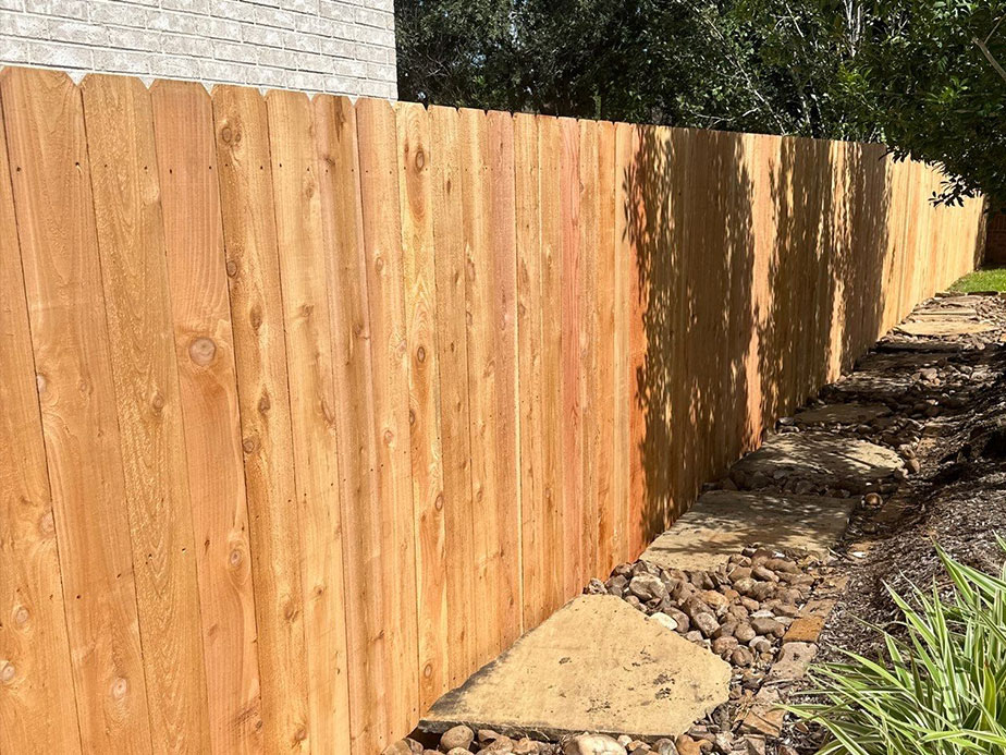 Privacy Fence Example in Richmond Texas